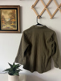 Cozy Thrifted Olive Green Top Size M